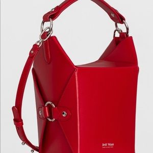 Jeff Wan ‘Le Morne’ Lunchbox style red purse